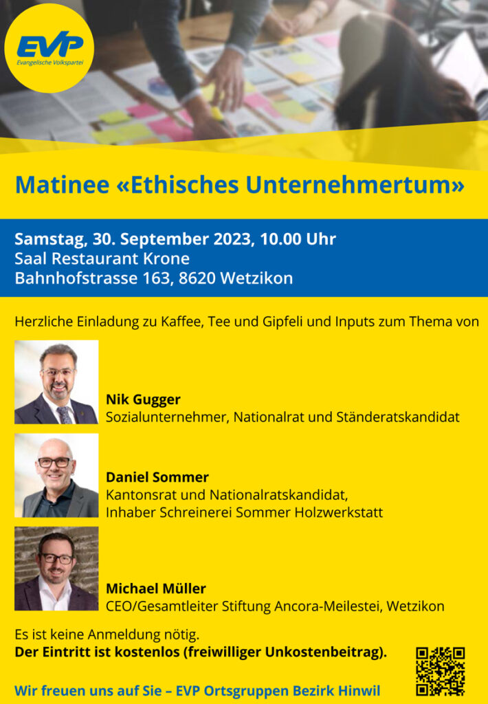 Matinee Ethisches Unternehmertum